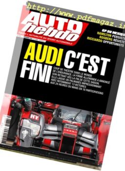 Auto Hebdo – 3 Novembre 2016
