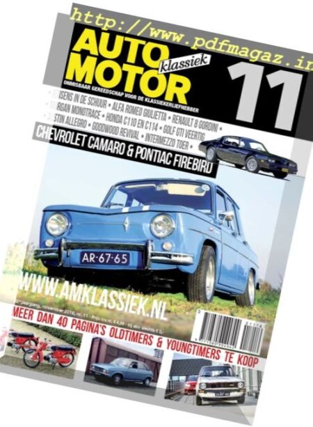 Auto Motor Klassiek – November 2016 Cover