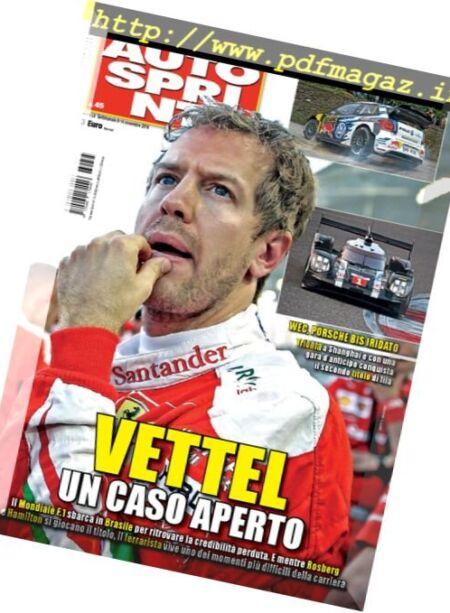 Auto Sprint – 8 Novembre 2016 Cover