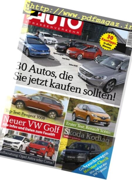 Auto Strassenverkehr – 16 November 2016 Cover