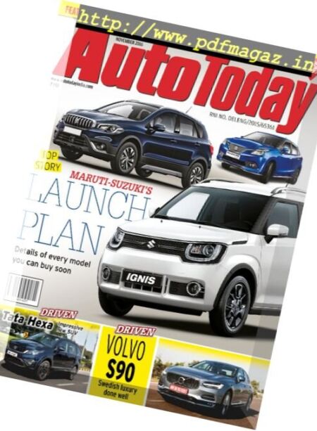 Auto Today – November 2016 Cover