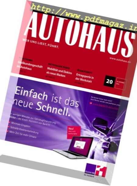 Autohaus – Nr.20, 2016 Cover