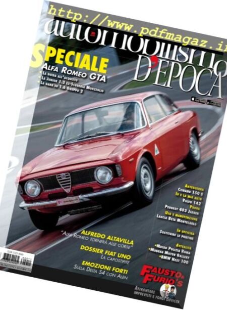 Automobilismo d’Epoca – Novembre 2016 Cover
