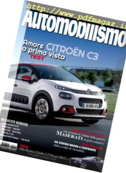 Automobilismo – Dicembre 2016