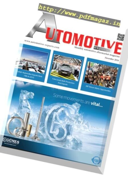 Automotive Exports – November 2016 Cover