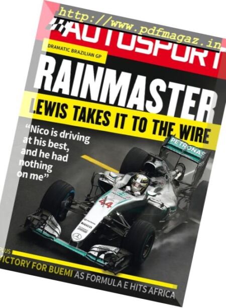 Autosport – 17 November 2016 Cover