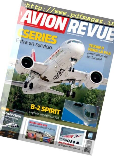 Avion Revue Internacional Latino – Noviembre 2016 Cover