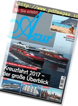 Azur Magazin – Dezember 2016-Januar 2017