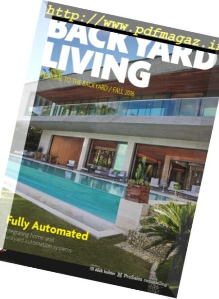 Backyard Living – Fall 2016 Cover