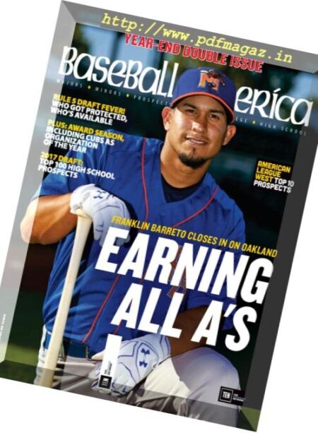 Baseball America – 9 December 2016 Cover