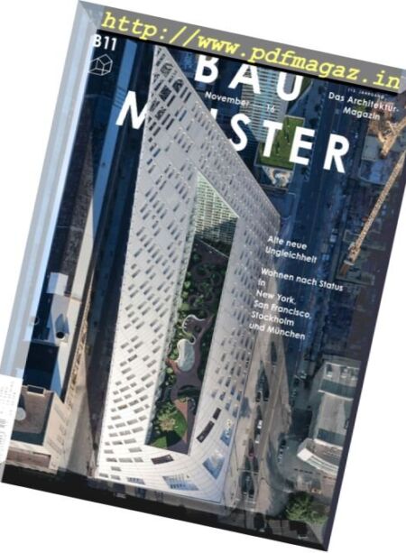Baumeister – November 2016 Cover