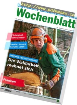 Bayerisches Landwirtschaftliches Wochenblatt – 25 November 2016
