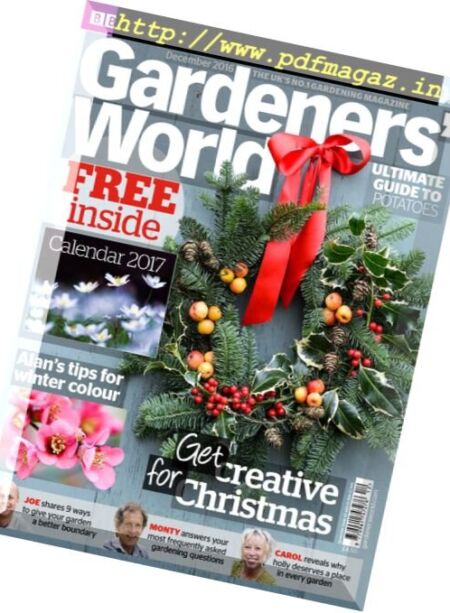 BBC Gardeners’ World – December 2016 Cover