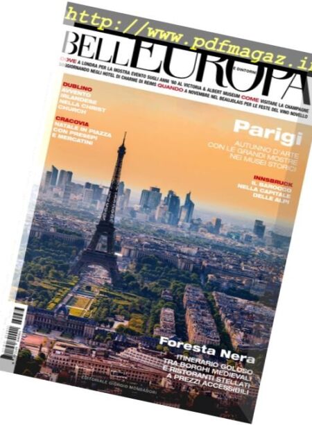 Bell’Europa – Novembre 2016 Cover