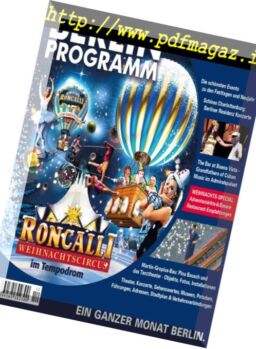 Berlin Programm – Dezember 2016