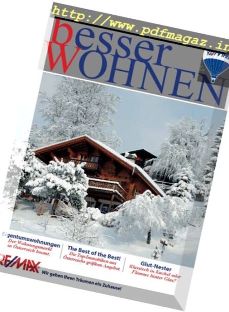 Besser Wohnen – RE-MAX, Winter 2016-2017 Cover