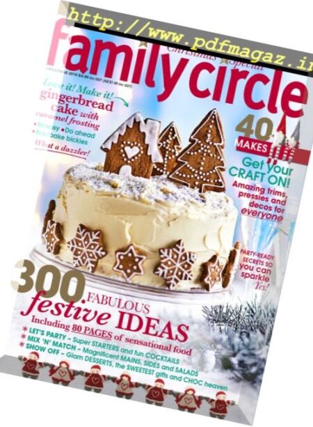 Better Homes and Gardens Australia – Family Circle Xmas 2016 Cover