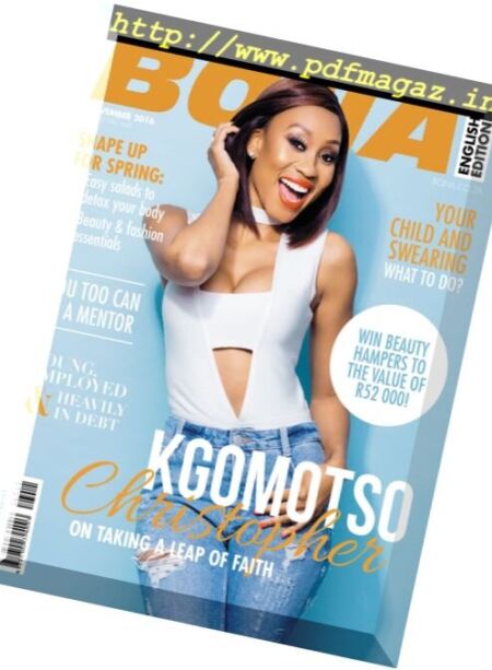 Bona – November 2016 Cover
