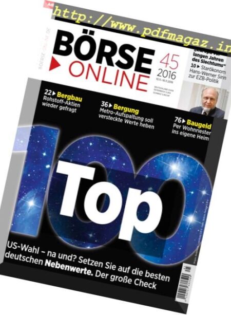 Borse Online – 10 November 2016 Cover