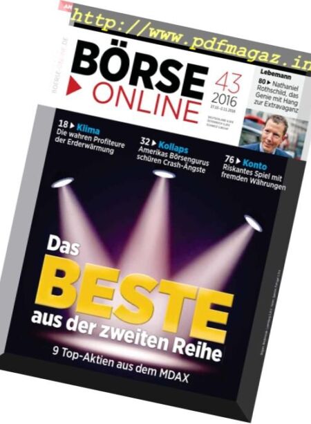 Borse Online – 27 Oktober 2016 Cover