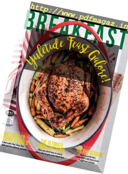 Breakfast – December 2016 – January 2017 Cover