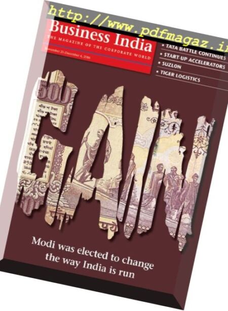 Business India – 21 November 2016 Cover