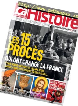 Ca M’Interesse Histoire – Novembre-Decembre 2016