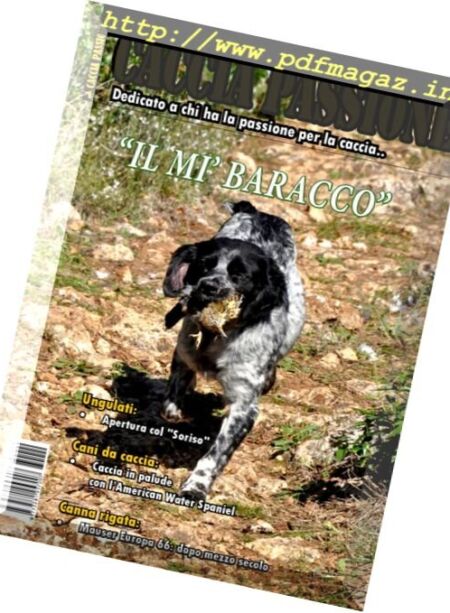 Caccia Passione – Novembre 2016 Cover