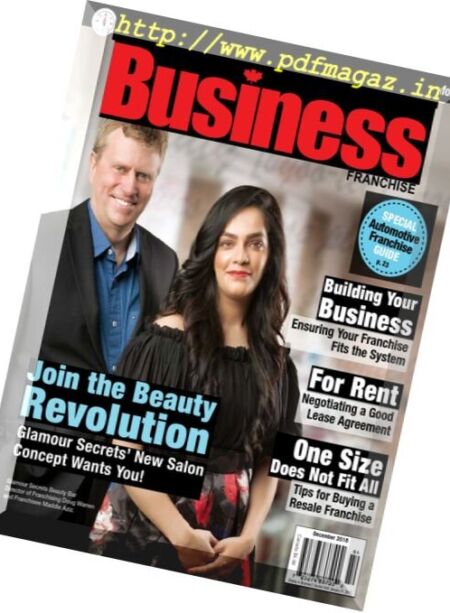 Canadian Business Franchise – December 2016 Cover