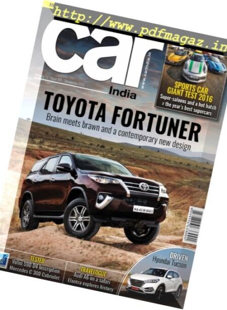 Car India – December 2016 Cover