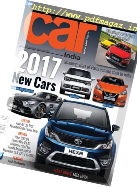 Car India – November 2016 Cover