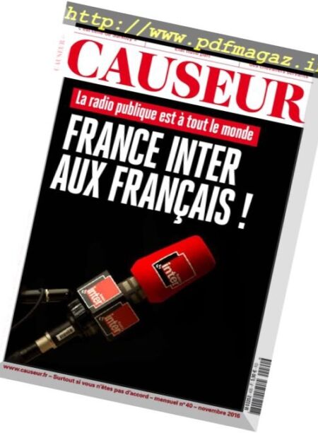 Causeur – Novembre 2016 Cover