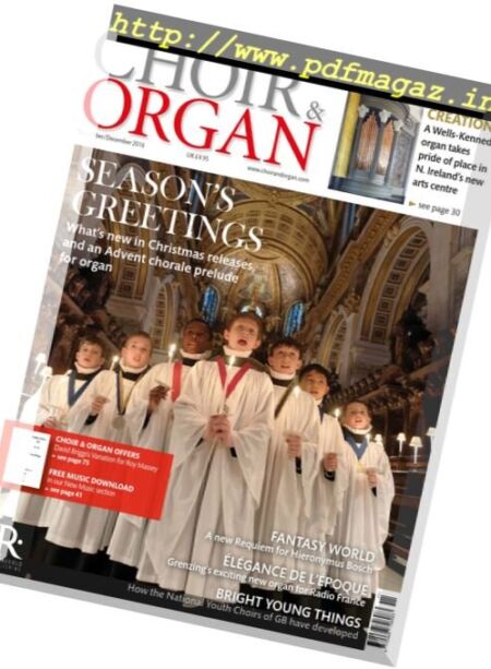 Choir & Organ – November-December 2016 Cover