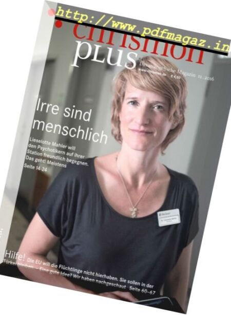 chrismon plus – Nr.11, 2016 Cover