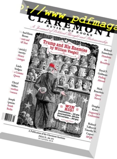 Claremont Review of Books – Summer 2016 Cover