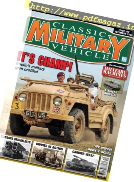 Classic Military Vehicle – Issue 187, December 2016 Cover