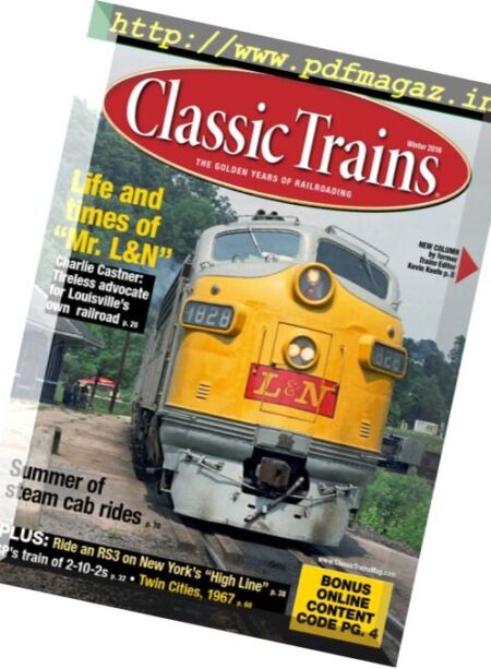 Classic Trains – Winter 2016 Cover