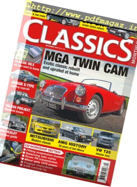 Classics Monthly – December 2016 Cover