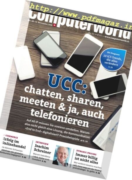 Computerworld Germany – 18 November 2016 Cover