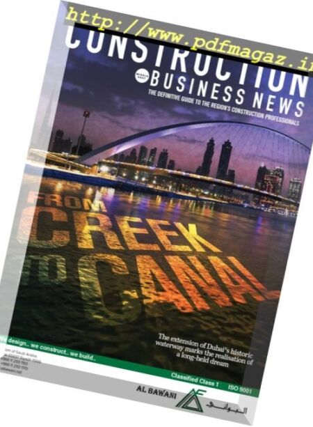Construction Business News Middle East – December 2016 Cover
