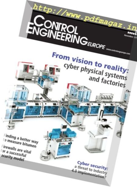 Control Engineering Europe – November 206 Cover