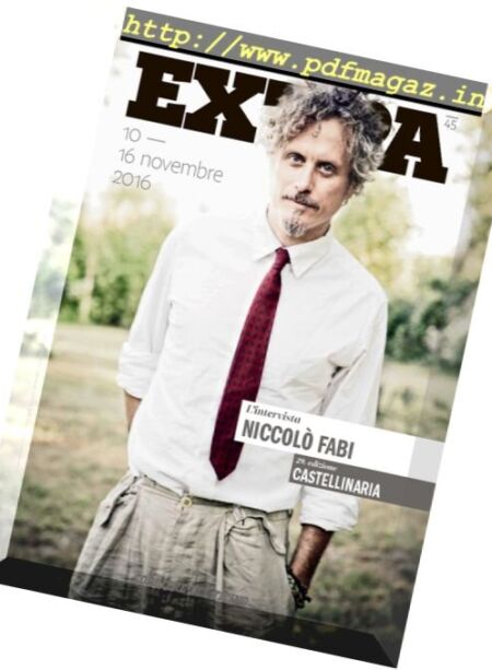 Corriere del Ticino Extra – 10 Novembre 2016 Cover