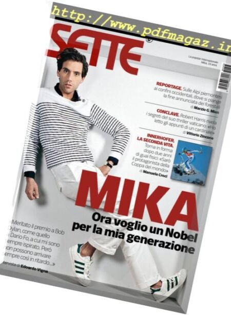 Corriere della Sera Sette – 11 Novembre 2016 Cover