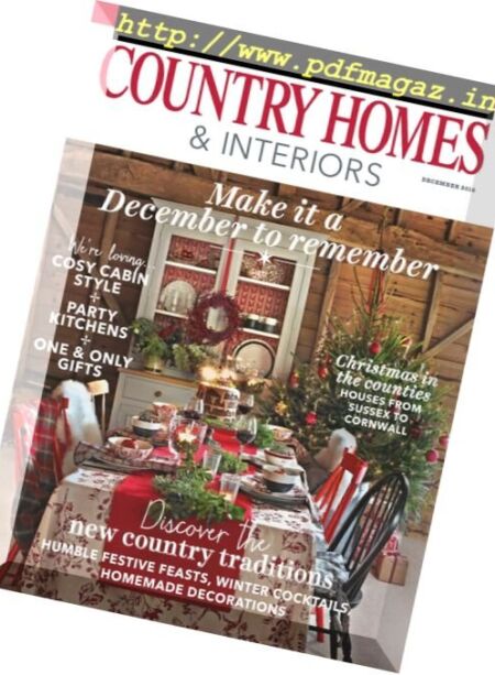 Country Homes & Interiors – December 2016 Cover