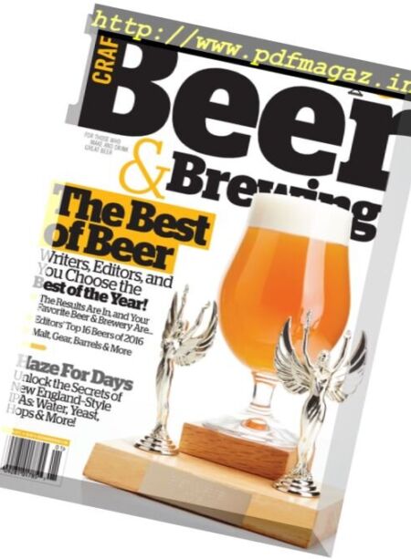 Craft Beer & Brewing – December 2016 – January 2017 Cover