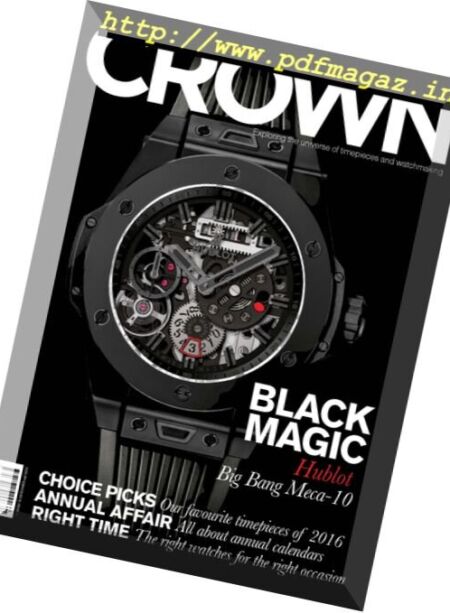Crown Malaysia – December 2016 Cover