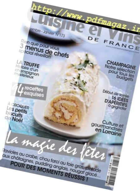 Cuisine et Vins de France – Decembre 2016 – Janvier 2017 Cover