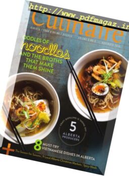 Culinaire Magazine – November 2016