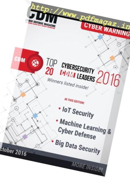 Cyber Defense Magazine -October-2016 Cover