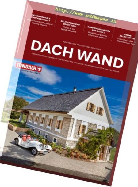Dach Wand – Nr.5, 2016 Cover